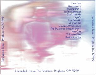 Brighton 1999 Cover (Back)