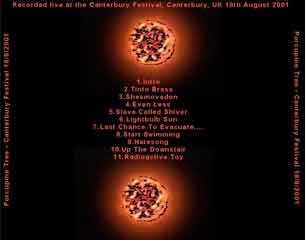 Canterbury Festival 2001 Cover (Back)